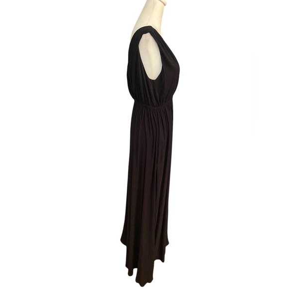 Banana Republic Goddess Maxi Dress Size S Black Sleeveless Stretch Flowy Sexy - Picture 5 of 9